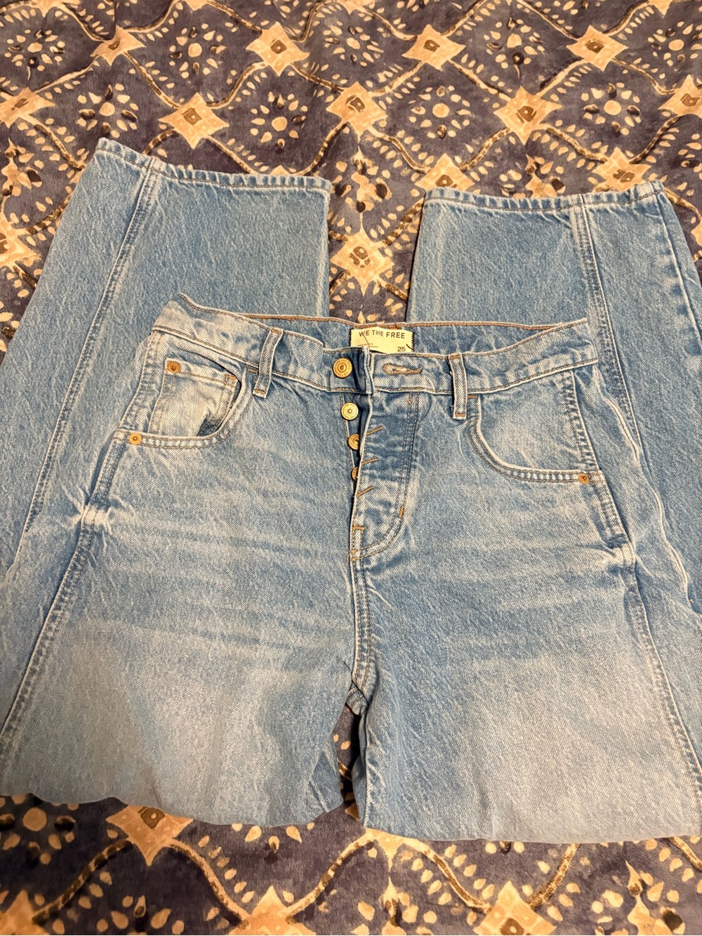 Free people barrel jeans 25